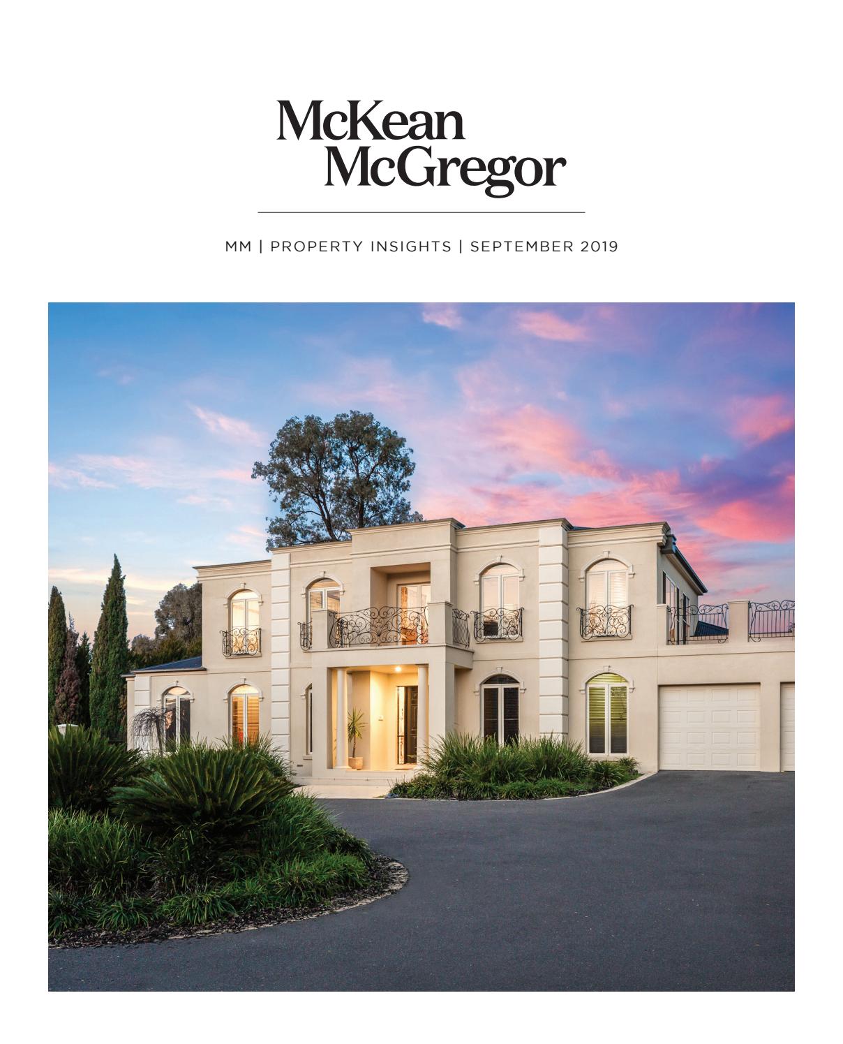 MM Property Insights September, 2019 by McKean McGregor Real Estate