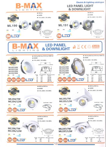 B-MAX 灯饰目录 1 第 11 页