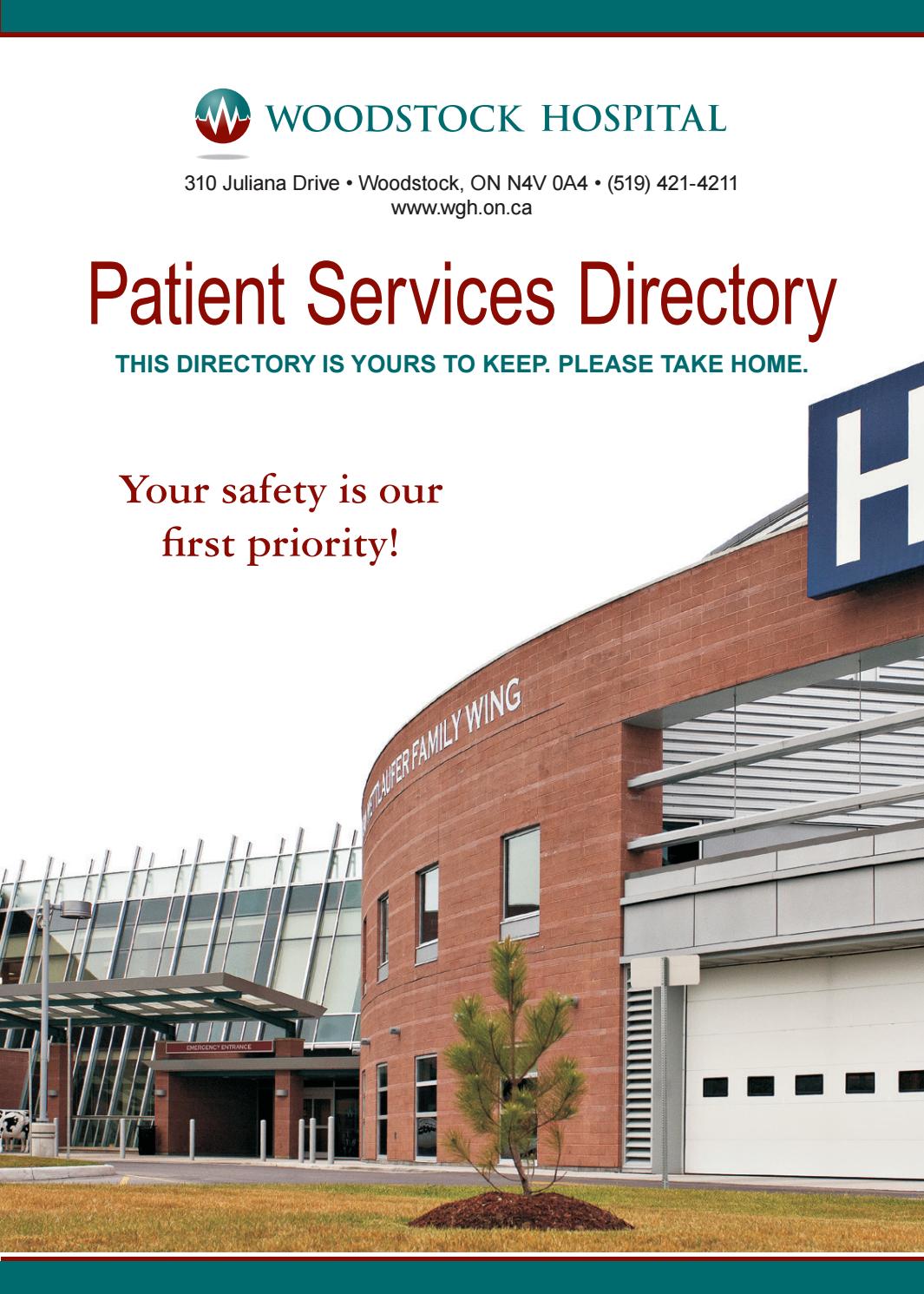 Woodstock Hospital Patient Services Directory by Willow Publishing Issuu