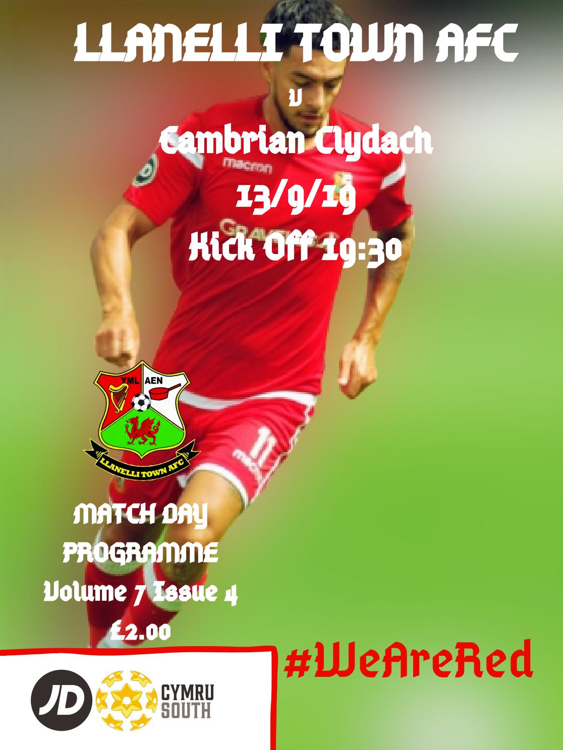 Llanelli Town v Cambrian & Clydach by craig.llanelliafc Issuu