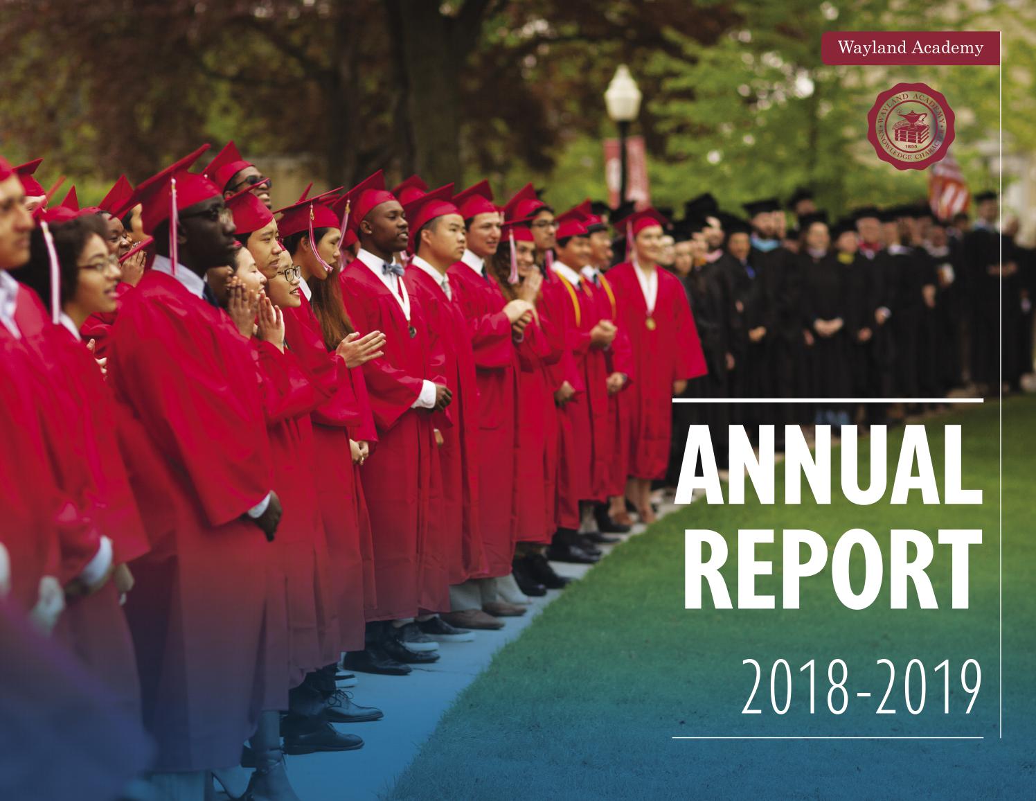 Wayland Academy Annual Report 201919 by Wayland Academy Issuu