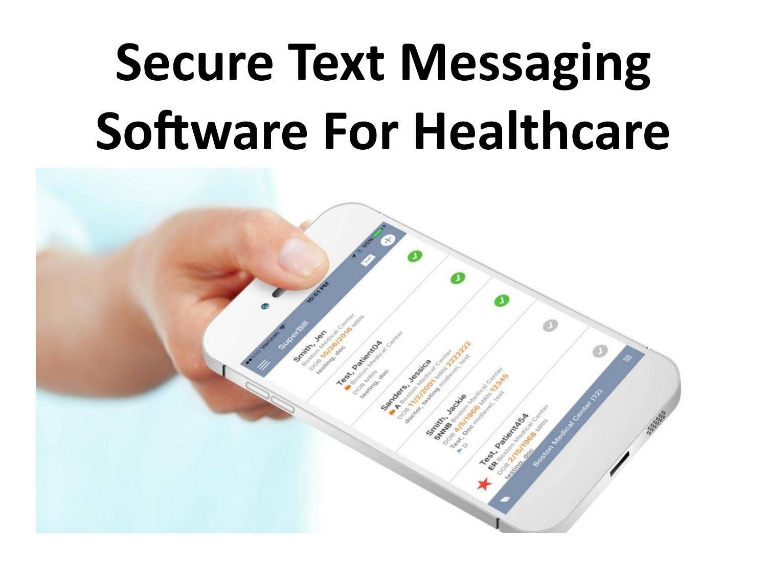 Secure Text Messaging Software For Healthcare by hybridchartus - Issuu