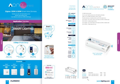 Aurora Lighting 灯饰目录 · AOne 智能 Zigbee 灯饰 2019 第 16 页