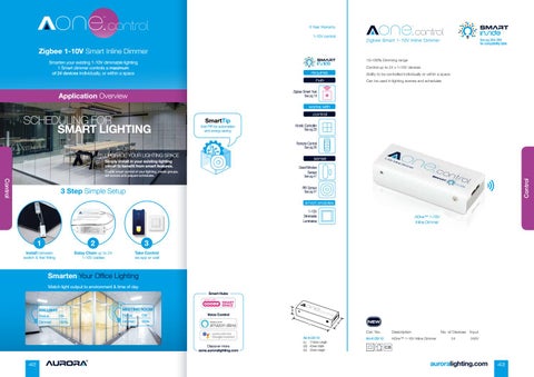 Aurora Lighting 灯饰目录 · AOne 智能 Zigbee 灯饰 2019 第 18 页