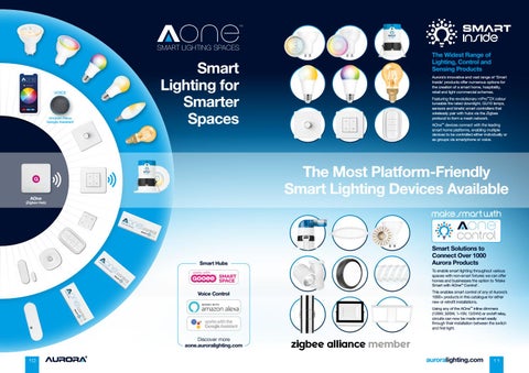 Aurora Lighting 灯饰目录 · AOne 智能 Zigbee 灯饰 2019 第 2 页