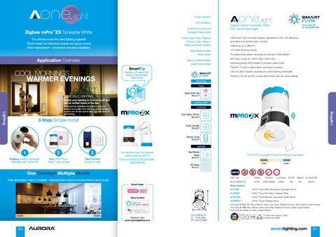 Aurora Lighting 灯饰目录 · AOne 智能 Zigbee 灯饰 2019 第 7 页