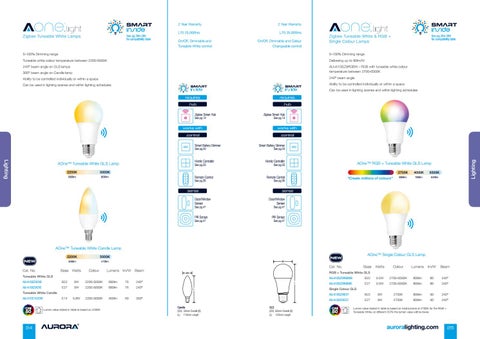 Aurora Lighting 灯饰目录 · AOne 智能 Zigbee 灯饰 2019 第 9 页