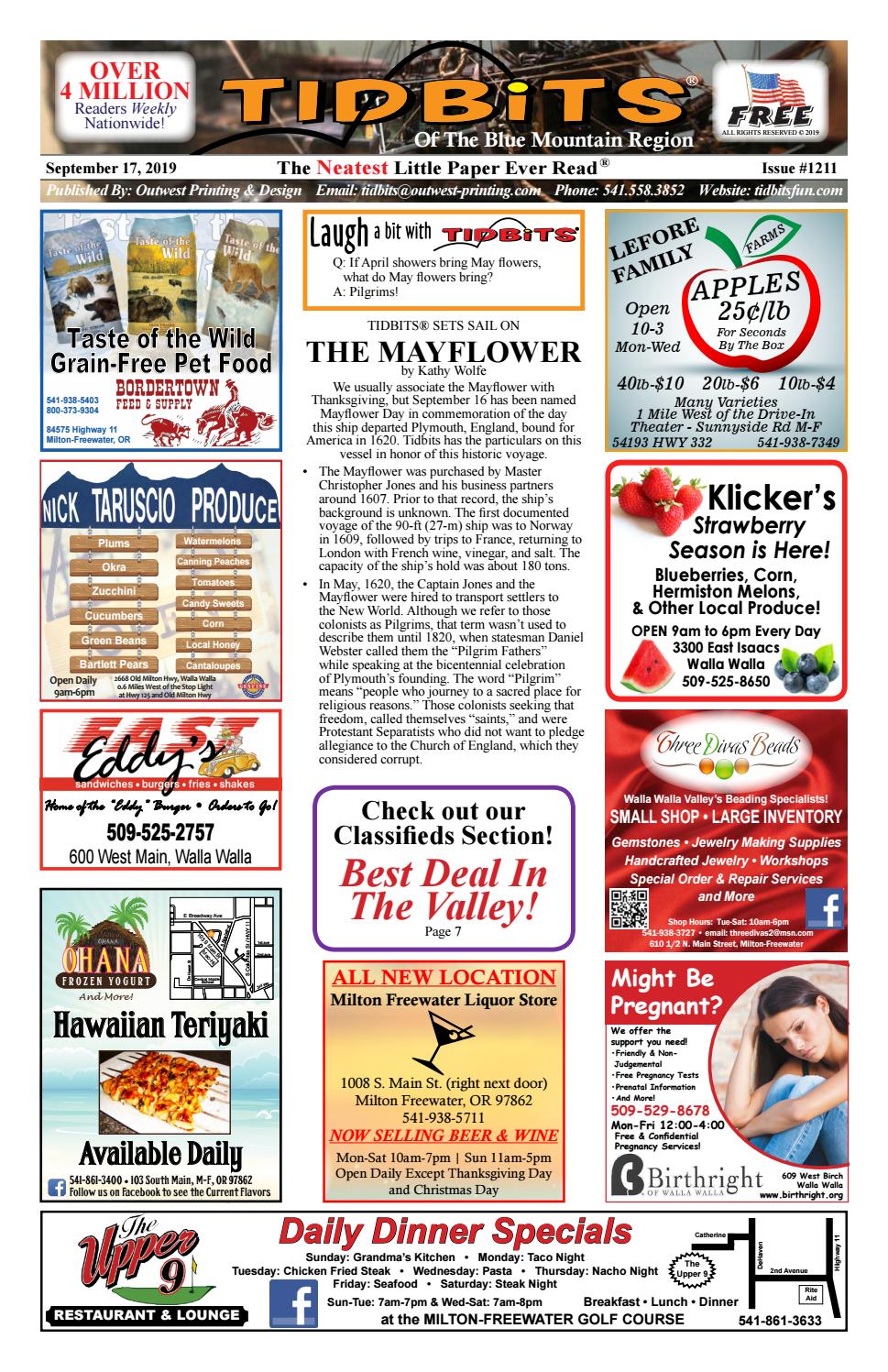 Wednesday 1211 In Cambridge Shut Up >> Walla Walla Tidbits Issue 1211 2019 09 17 By Tidbits Bmr Wednesday 1211 In Cambridge Shut Up >> Walla Walla Tidbits Issue 1211 2019 09 17 By Tidbits Bmr