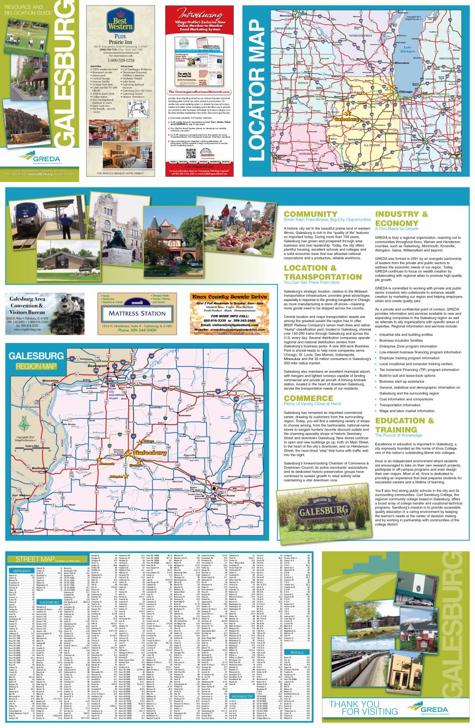 Galesburg IL Community Map by Town Square Publications, LLC - Issuu