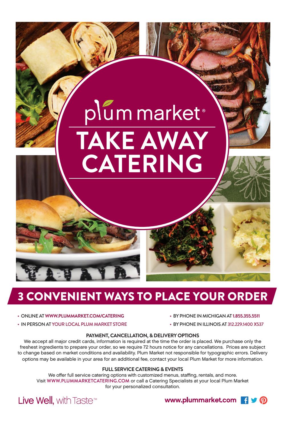 Plum Market Take Away Catering Michigan by Plum Market Issuu