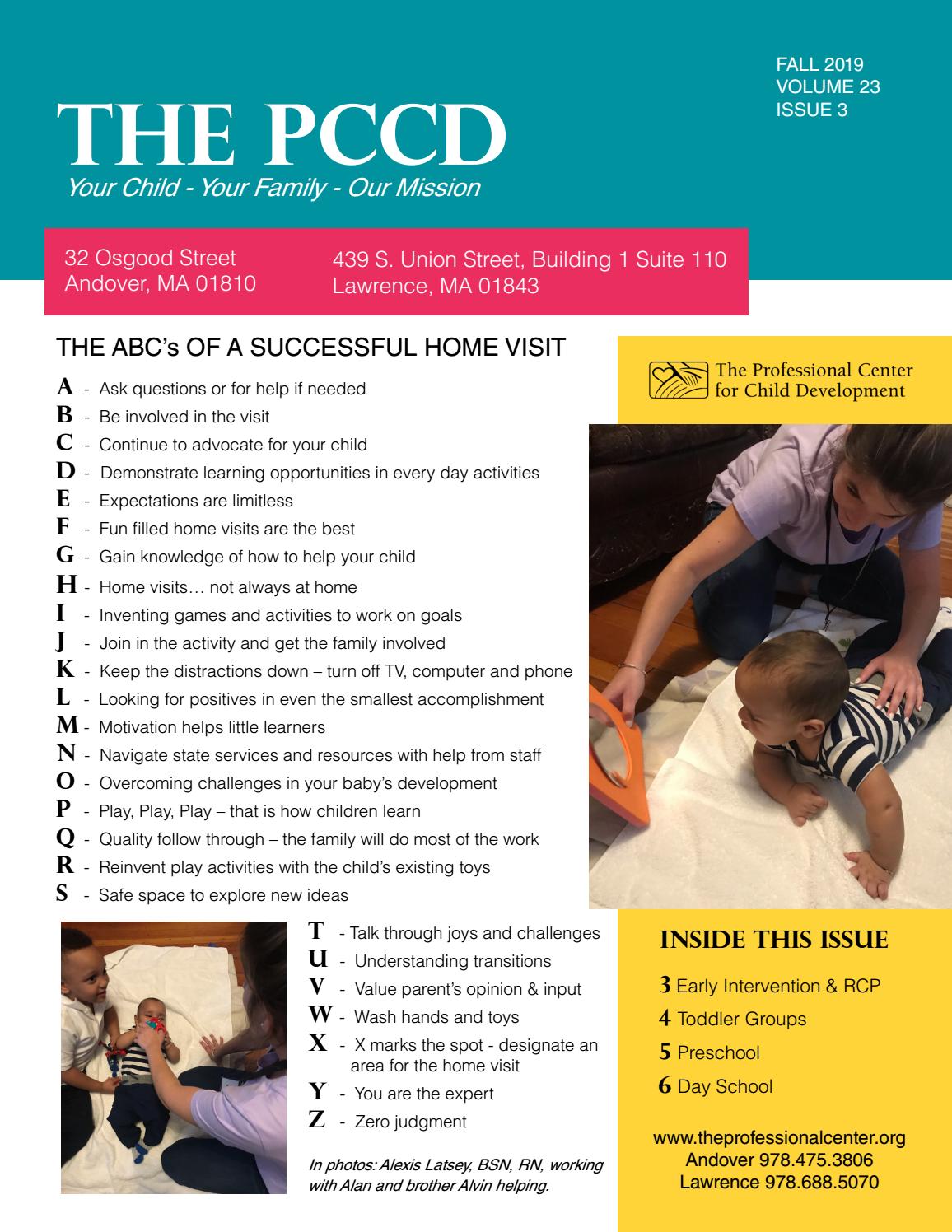 Fall 2019 Newsletter by The Professional Center for Child Development
