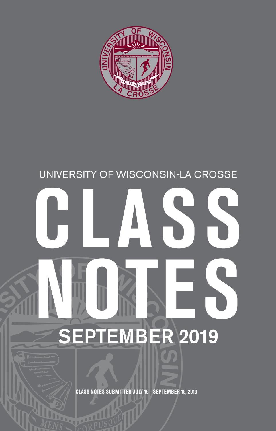 University Of Wisconsin La Crosse Alumni Class Notes September 2019 