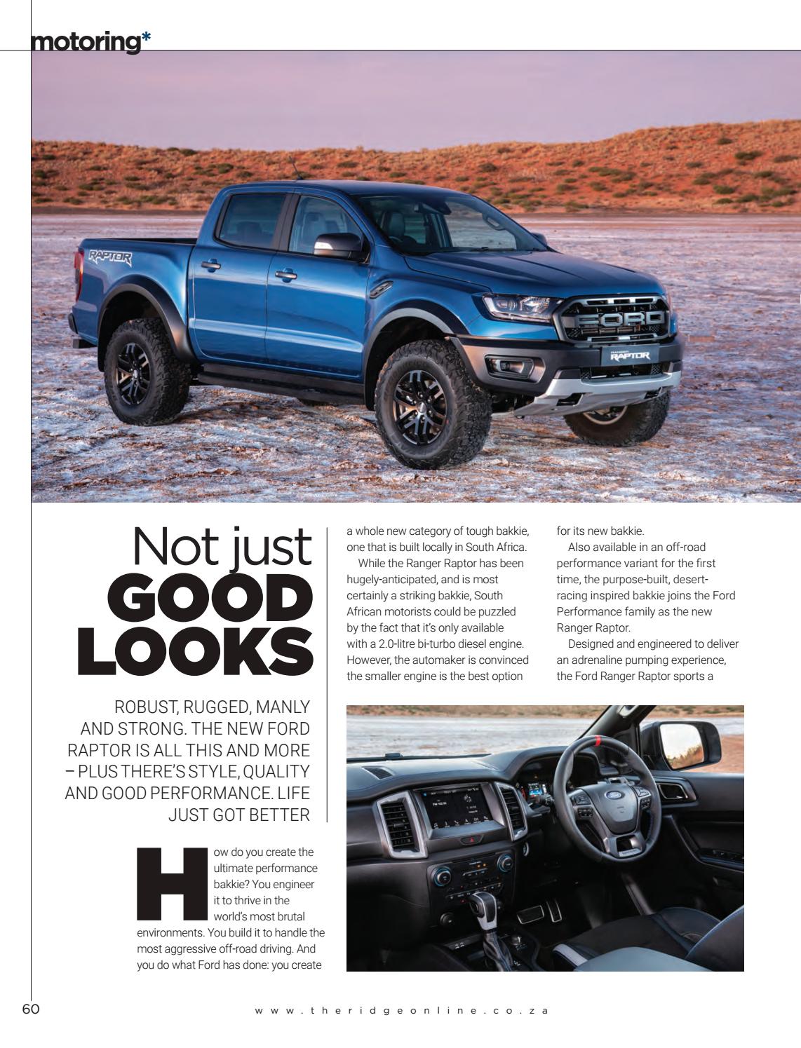 the new ford ranger raptor on The Ridge 113 By Famouspublishing Issuu