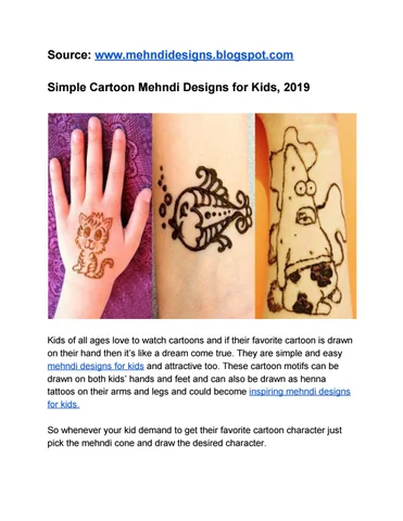 31 Mehndi Designs For Kids That Are Simple Yet Attractive