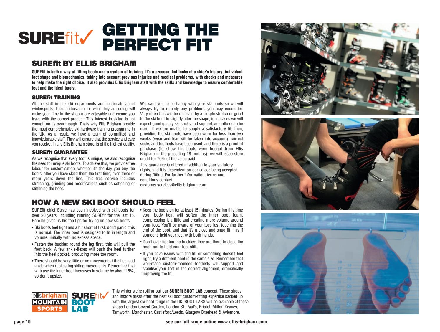 ellis brigham ski boot fitting