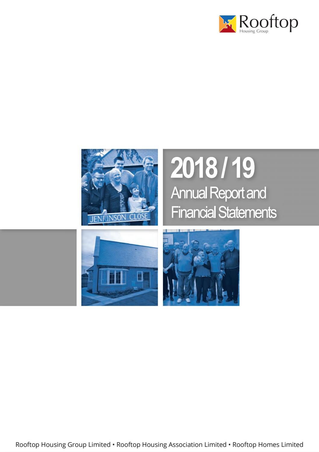 Rooftop Housing Group Annual Report 201819 by Rooftop Housing Group Issuu