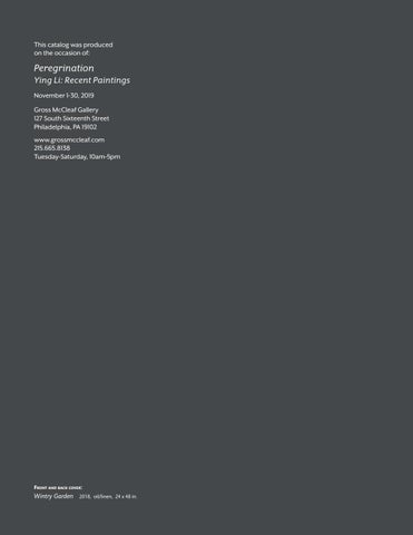 Ying Li: Peregrinations 第 2 页