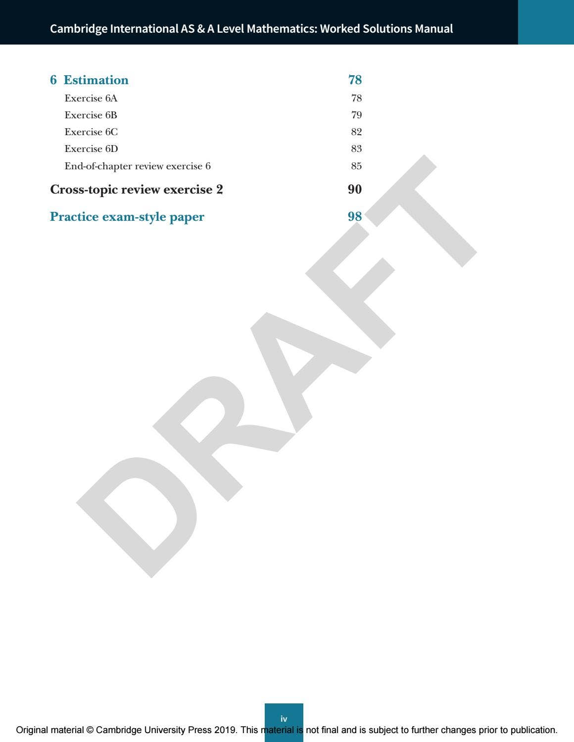 Probability and Statistics 2 sample by Cambridge International ...