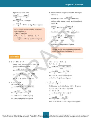 Pure Mathematics 1 sample by Cambridge International Education - Issuu