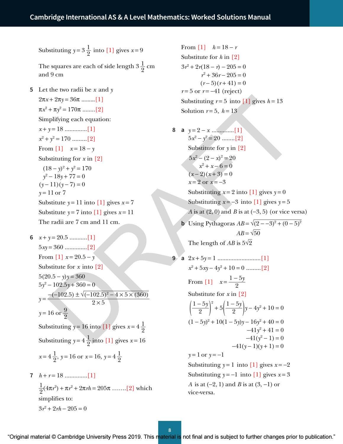Pure Math Problem Example Pure Mathematics 1 sample by Cambridge International Education - Issuu