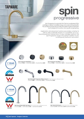 Highgrove Bathrooms Product 家具目录 September 2019 第 14 页