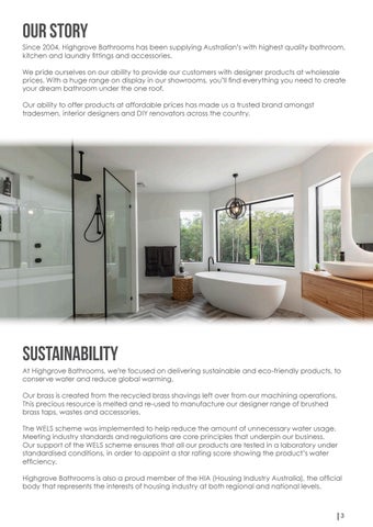 Highgrove Bathrooms Product 家具目录 September 2019 第 3 页