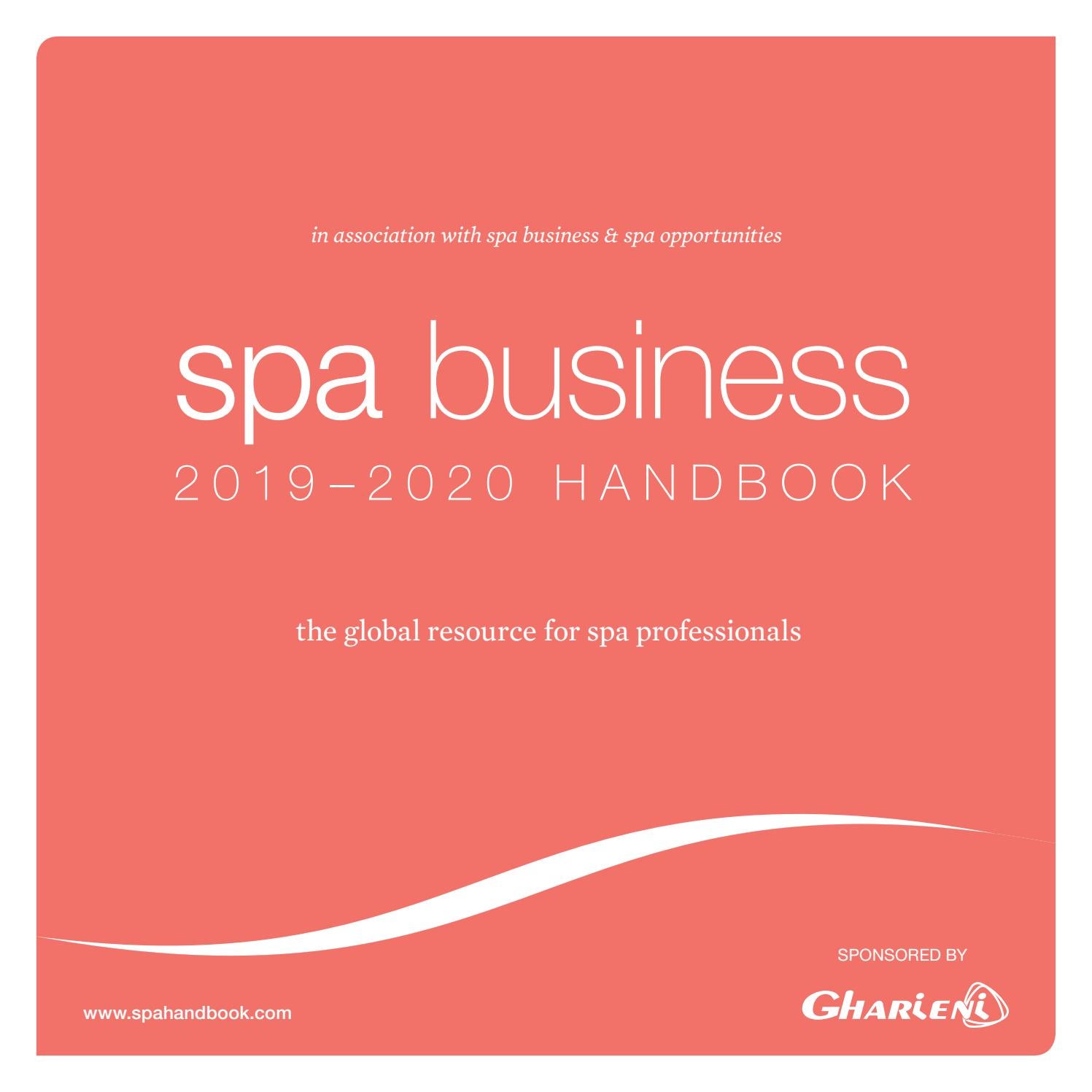 Spa Business Handbook 2019 2020 By Leisure Media Issuu