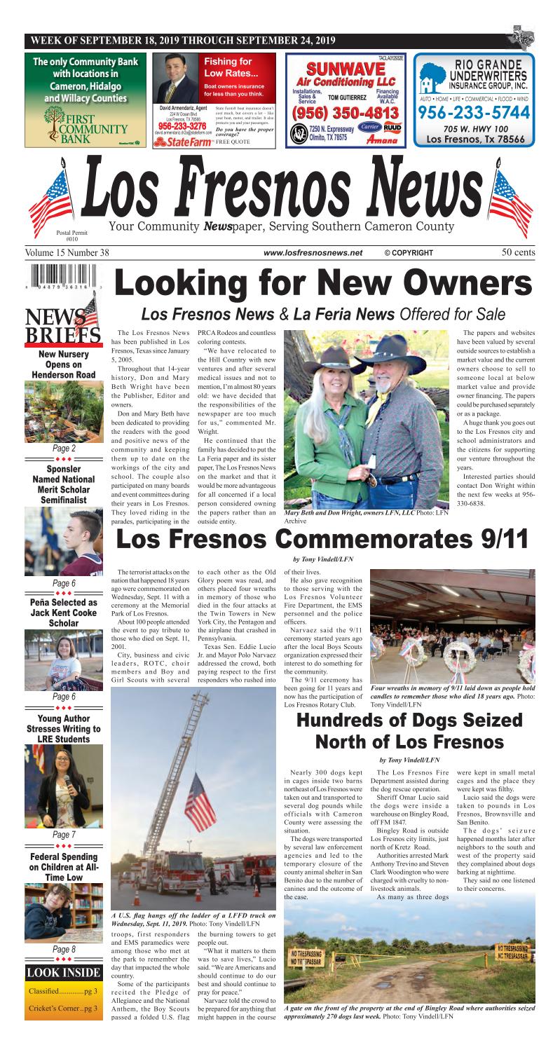 Los Fresnos News September 18, 2019 by La Feria News Issuu