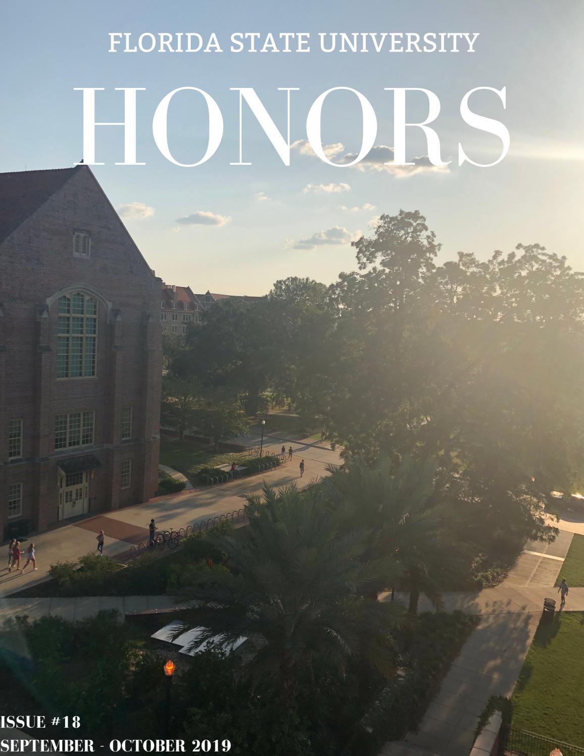 Florida State Honors Program Issue 18 September 2019 by Honors