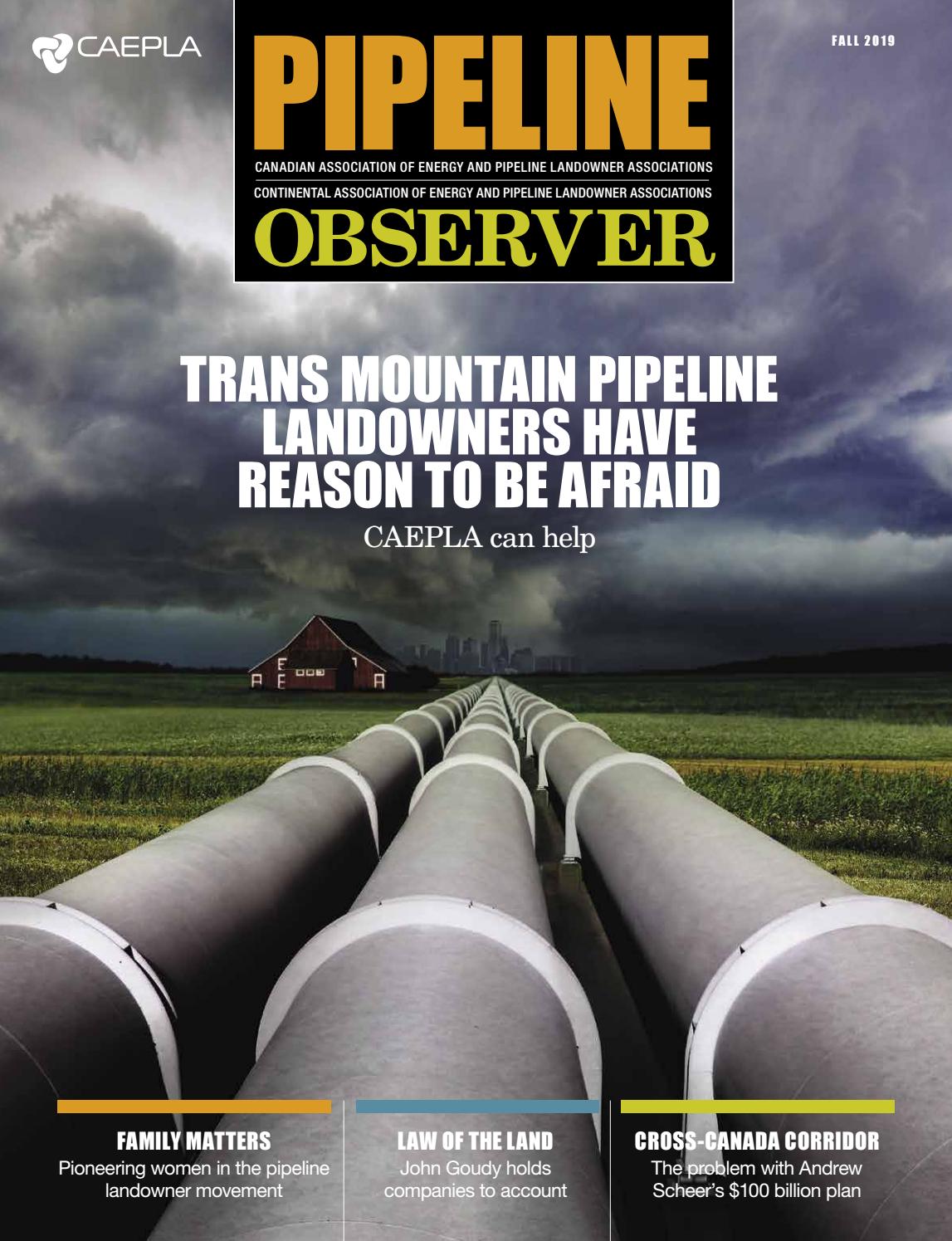 PIPELINE OBSERVER Fall 2019 by CAEPLA Issuu