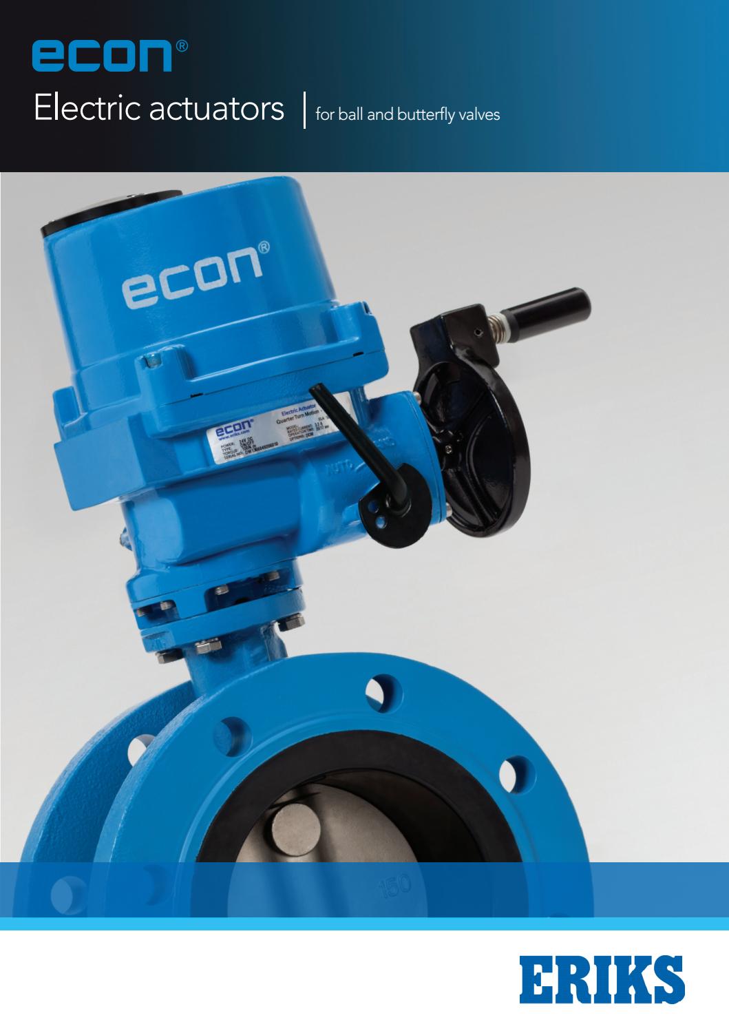 Electric actuators for ball and butterfly valves by ERIKS Nederland