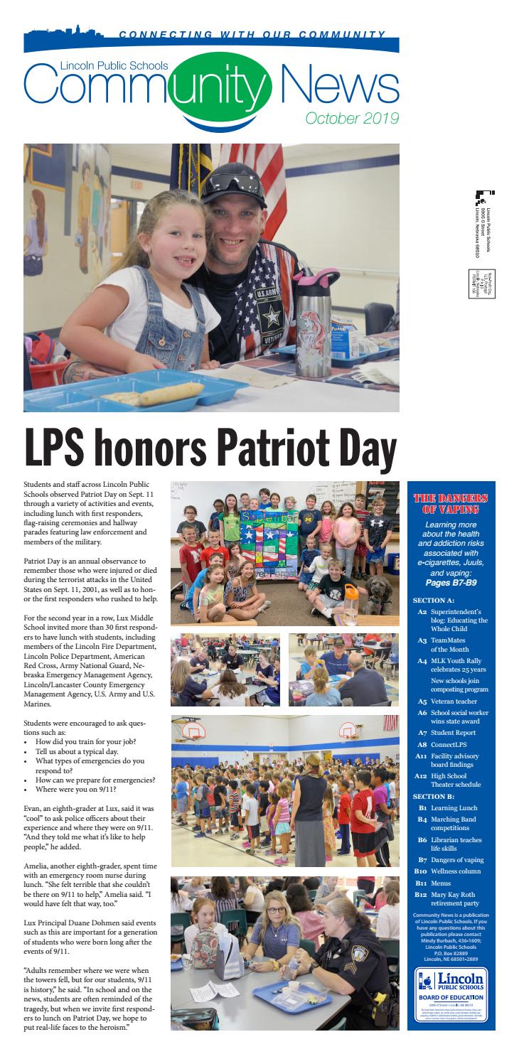 October 2019 Community News by Lincoln Public Schools Issuu