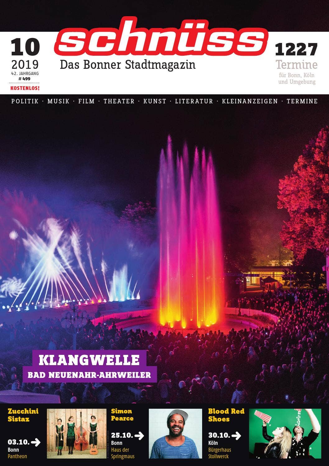 Schnüss 201910 by Schnüss - Das Bonner Stadtmagazin - Issuu