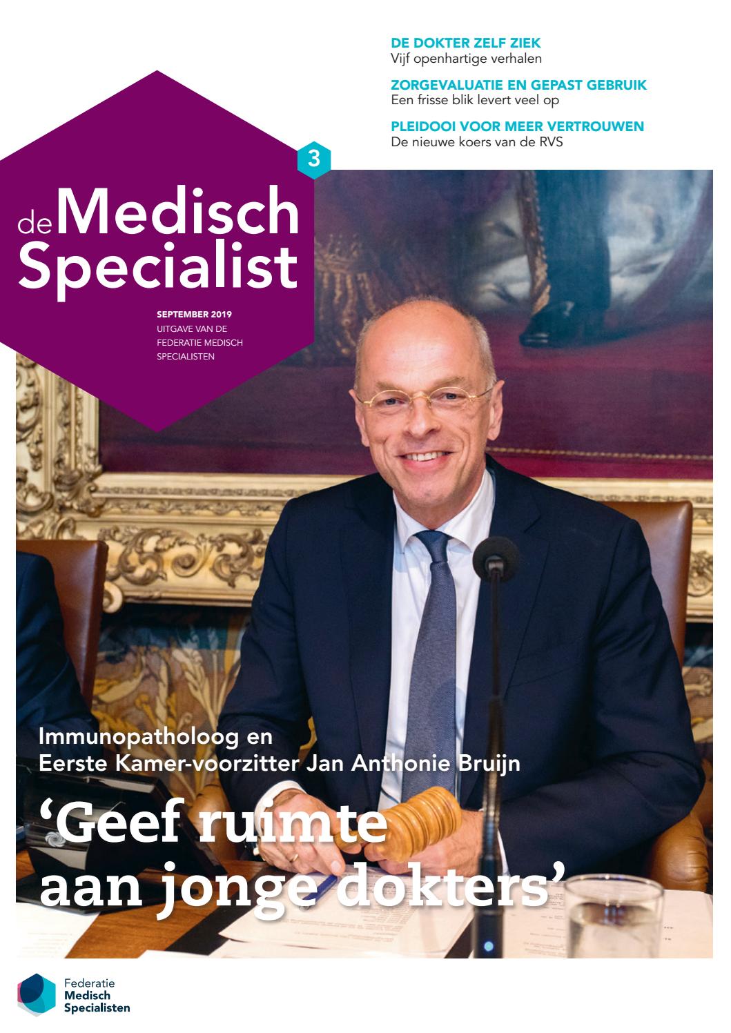 De Medisch Specialist Jaargang 05 Editie 03 By Federatie Medisch