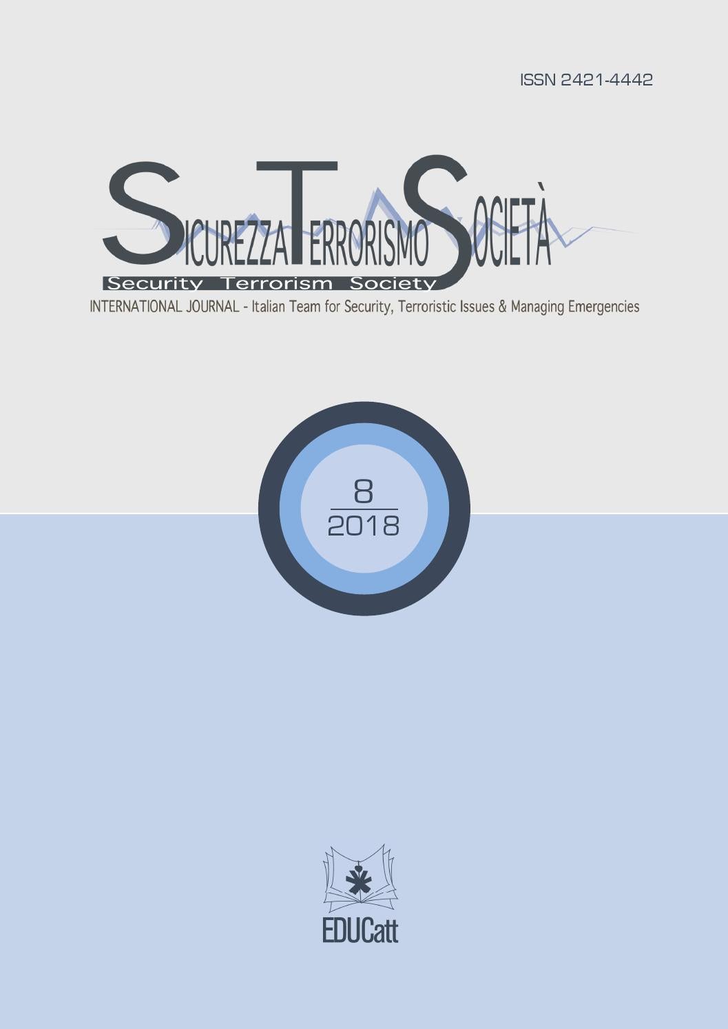 Sicurezza Terrorismo E Societa 8 18 By Educatt Issuu