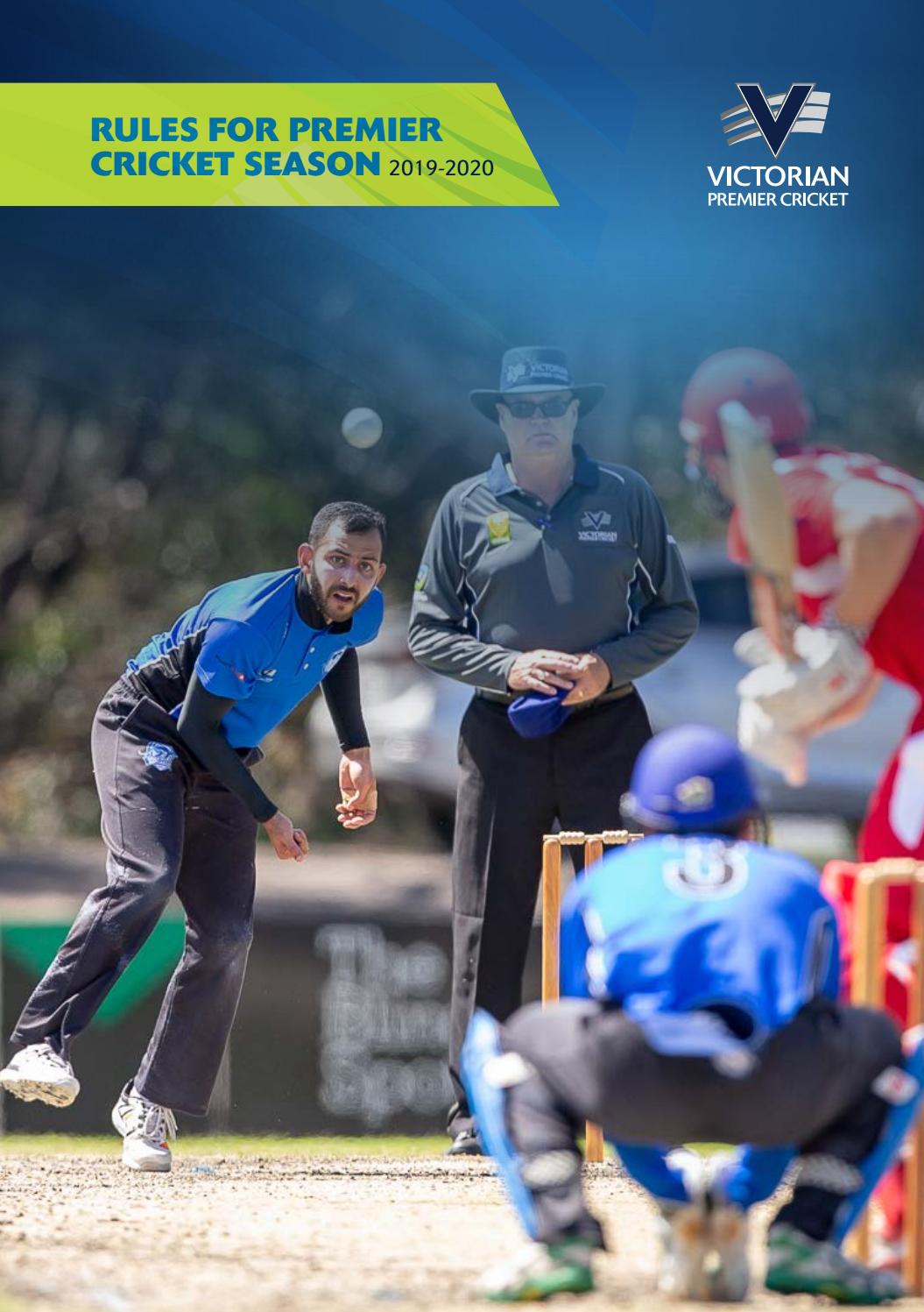 Cricket Victoria Rulebook Season 201920 by Cricket Victoria Issuu