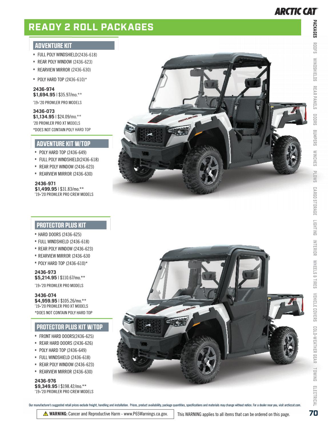 2020 Arctic Cat Off Road Accessories Catalog US Version by TSV Customer