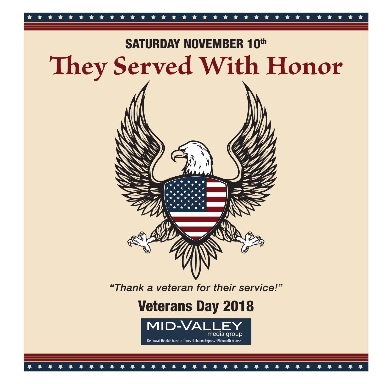 Veterans Day Poster 2018 Template