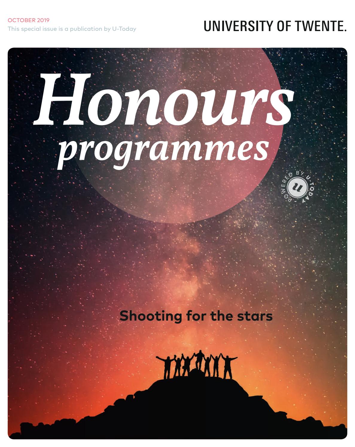 Honours Programmes Shooting for the stars by Redactie UToday Issuu