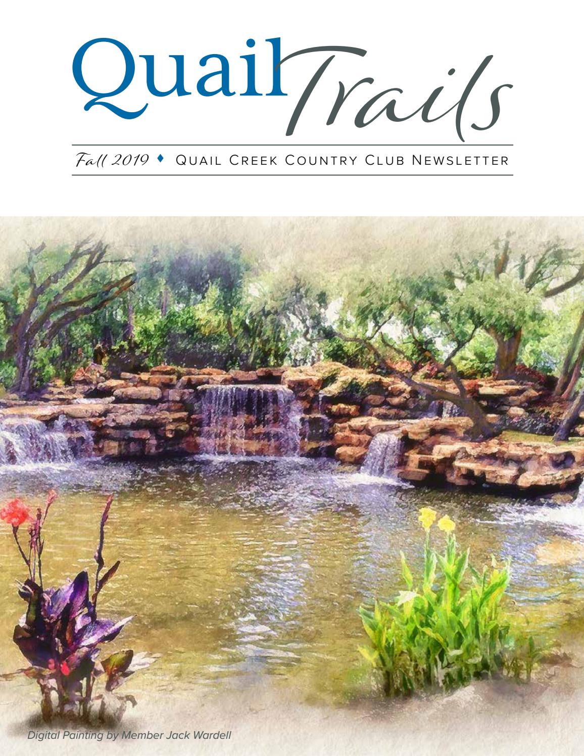 Quail Creek Country Club Quail Trails Fall 2019 by Quail Creek Country