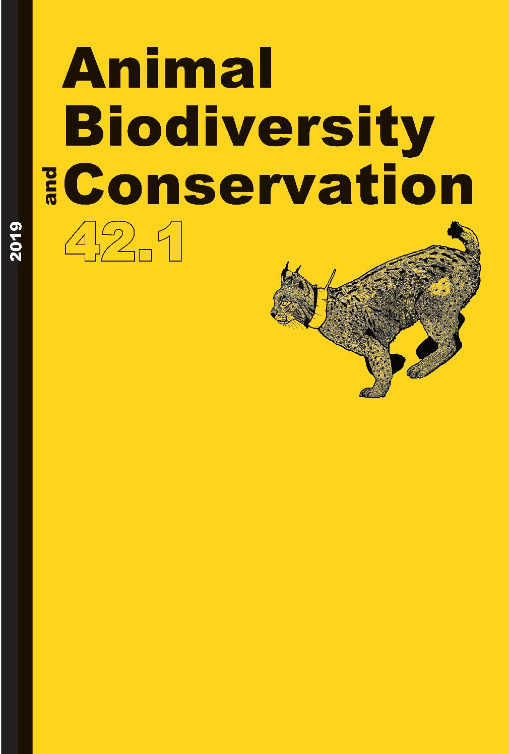 Animal Biodiversity And Conservation 42 1 2019 By Museu Ciencies