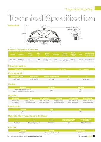 INTEGRAL MEMORY PLC 灯饰目录 · Integral LED - 工业风 灯饰 Solutions 第 11 页