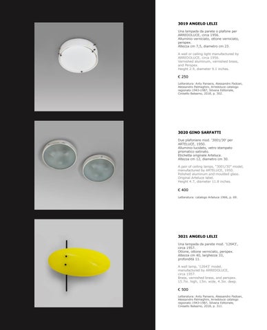 Aste Boetto 灯饰目录 · Selected 灯饰 - Ottobre 2019 第 22 页