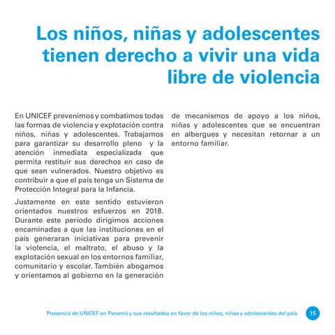 Unicef - Informe Anual 2018 第 17 页