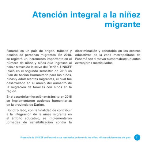 Unicef - Informe Anual 2018 第 23 页