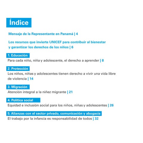Unicef - Informe Anual 2018 第 5 页