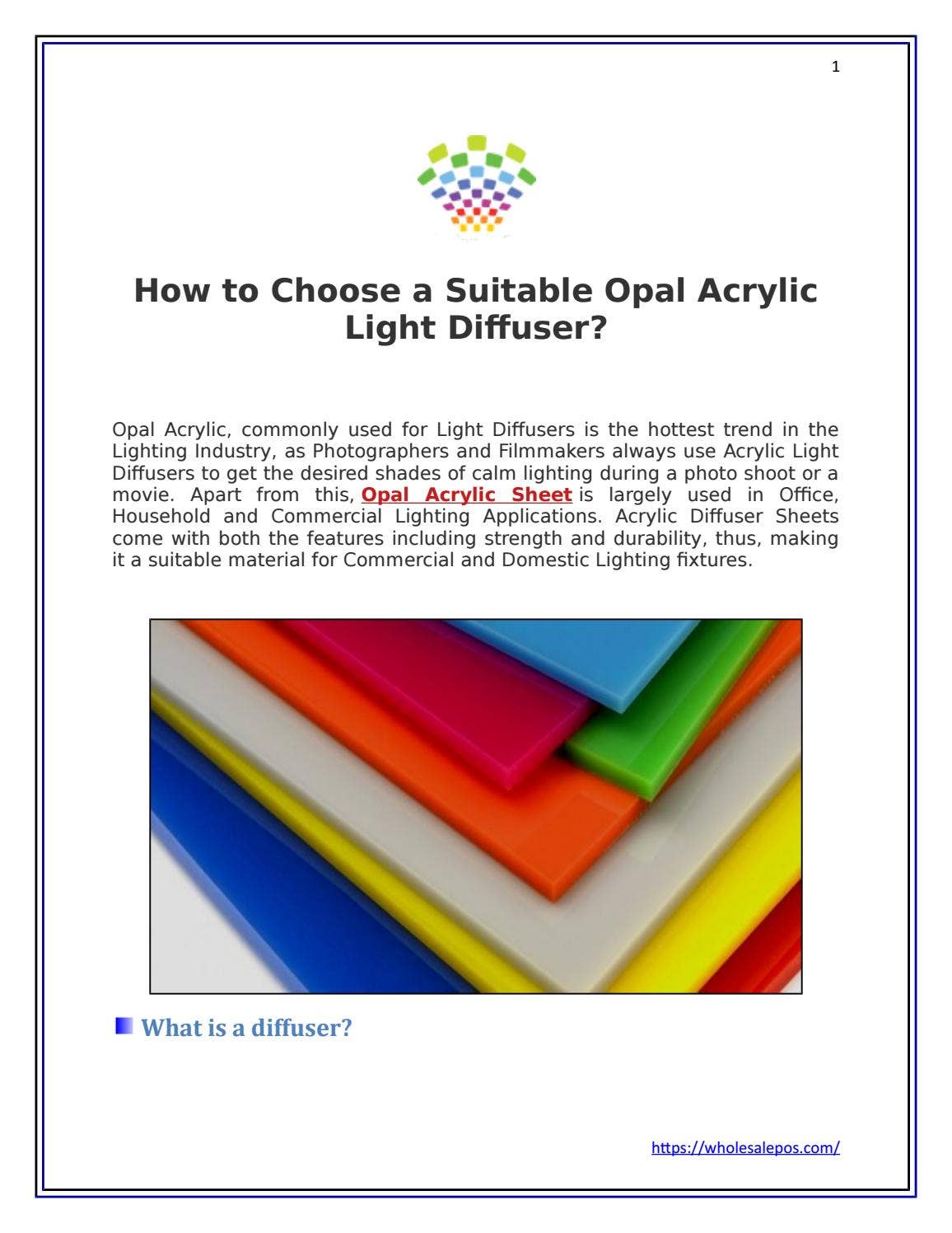 How to Choose a Suitable Opal Acrylic Light Diffuser? by Wholesale POS ...