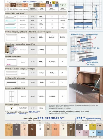 REA & AVA , CZ 家具目录 nábytku DREVONA, podzim-zima 2019 第 21 页