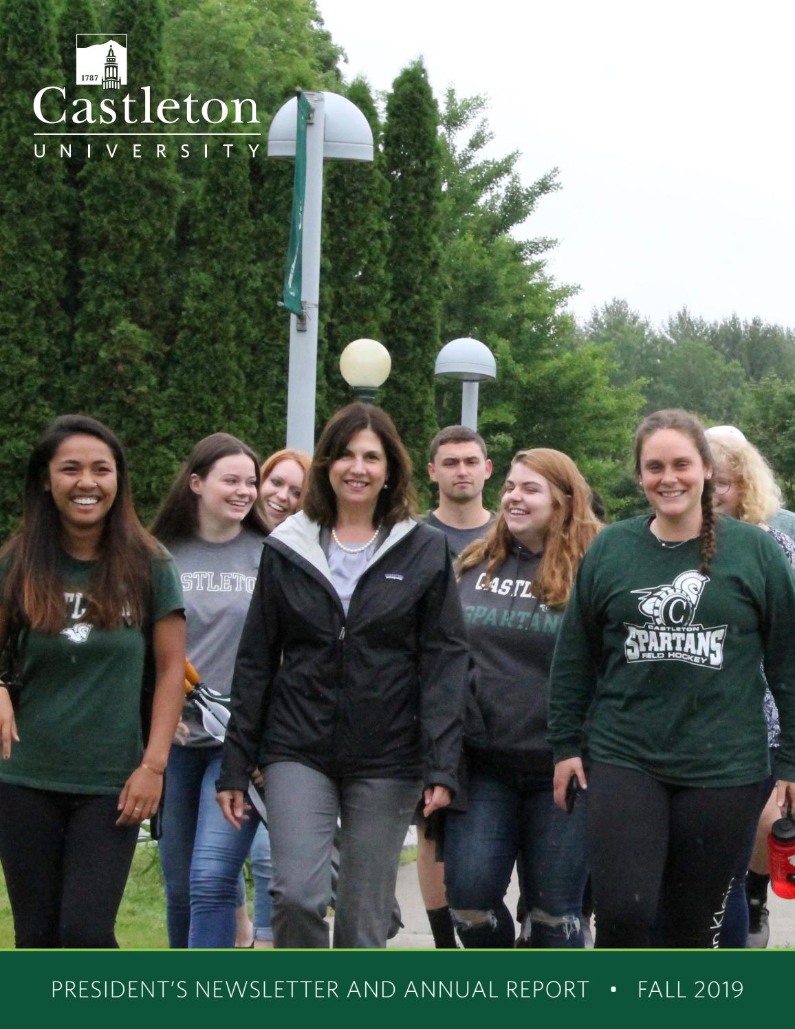 President's Quarterly Newsletter Fall 2019 by Castleton University