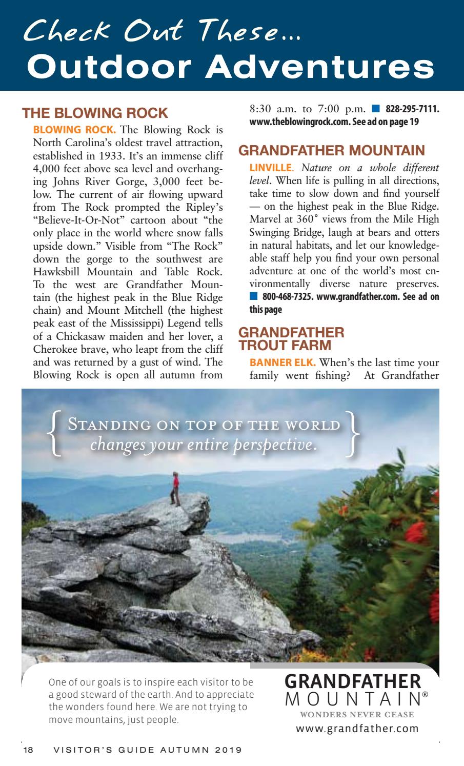 High Country Visitor Guide Fall 2019 Vebuka Com